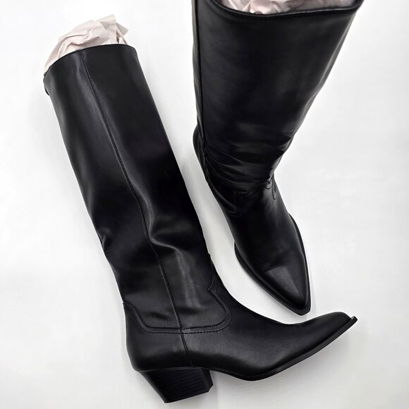 Zara Tall Western-Style Boots - NWT